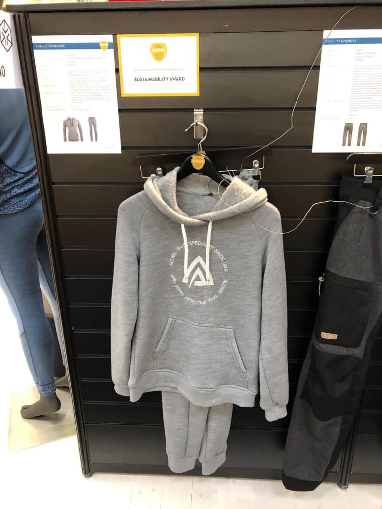 Aclima Wool hoodie and trousers at ISPO 2019
